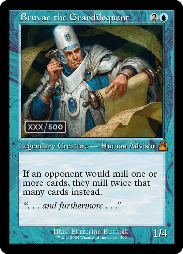 Bruvac the Grandiloquent (Retro Frame) (Serial Numbered) card image