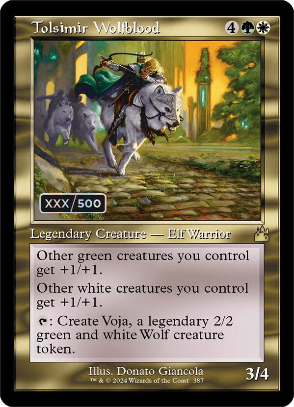 Tolsimir Wolfblood (Retro Frame) (Serial Numbered) card image