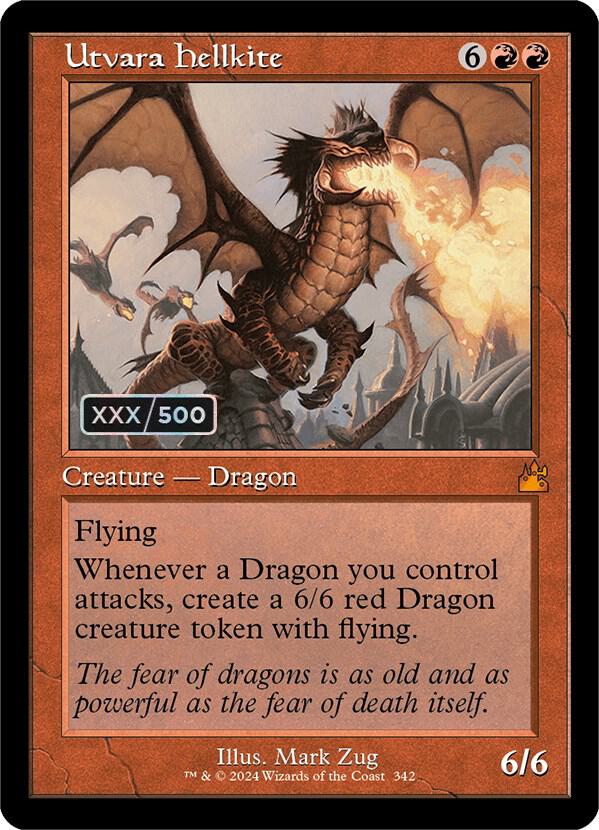 Utvara Hellkite (Retro Frame) (Serial Numbered) card image