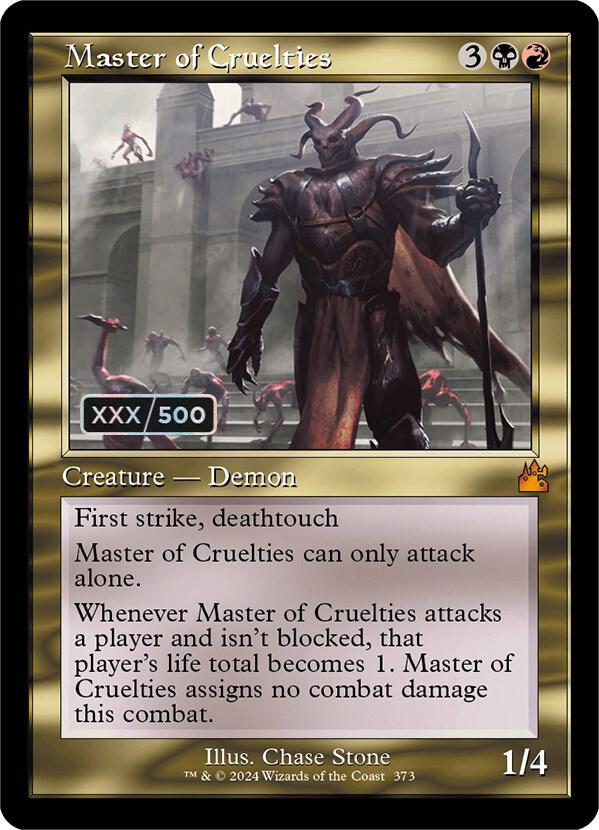 Master of Cruelties (Retro Frame) (Serial Numbered) card image