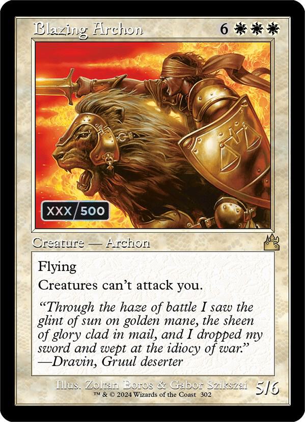 Blazing Archon (Retro Frame) (Serial Numbered) card image