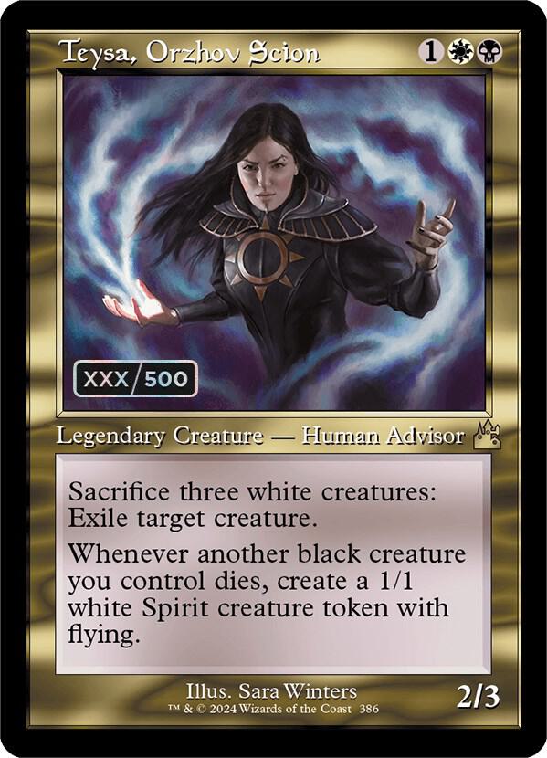 Teysa, Orzhov Scion (Retro Frame) (Serial Numbered) card image