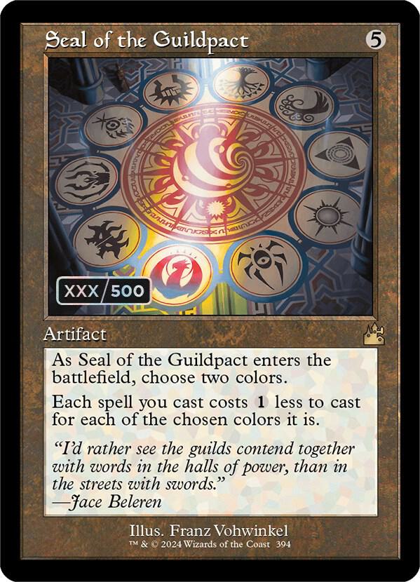 Seal of the Guildpact (Retro Frame) (Serial Numbered) card image