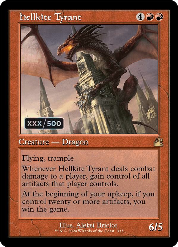 Hellkite Tyrant (Retro Frame) (Serial Numbered) card image