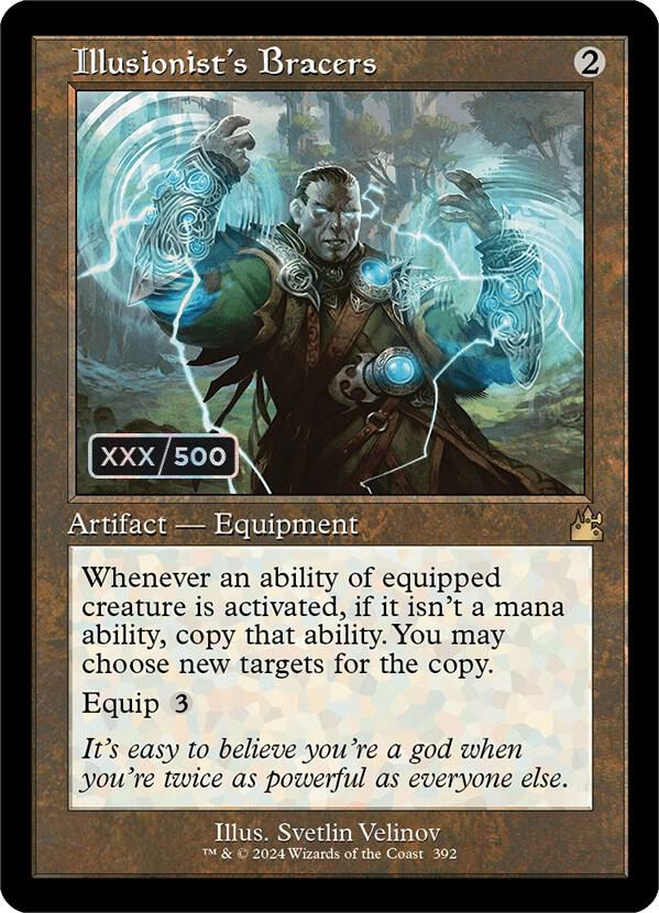 Illusionist's Bracers (Retro Frame) (Serial Numbered) card image