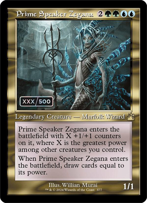 Prime Speaker Zegana (Retro Frame) (Serial Numbered) card image