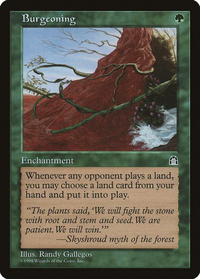 Burgeoning card image