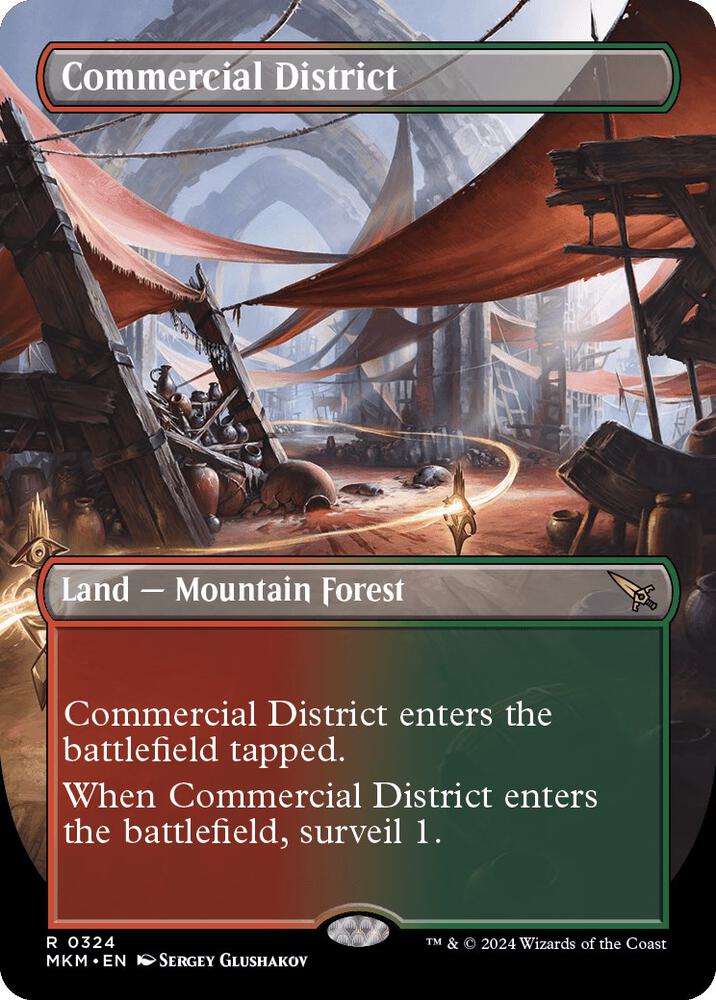 Commercial District (Borderless) card image