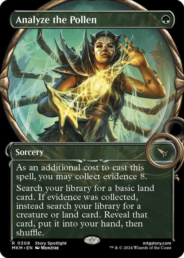 Analyze the Pollen (Showcase) card image