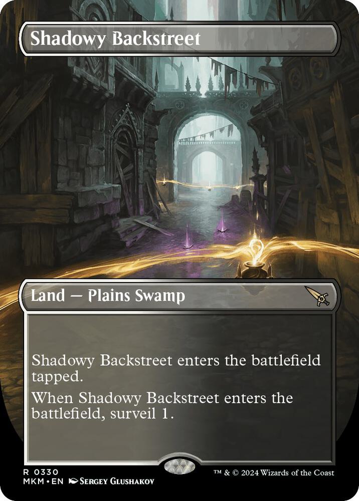 Shadowy Backstreet (Borderless) card image