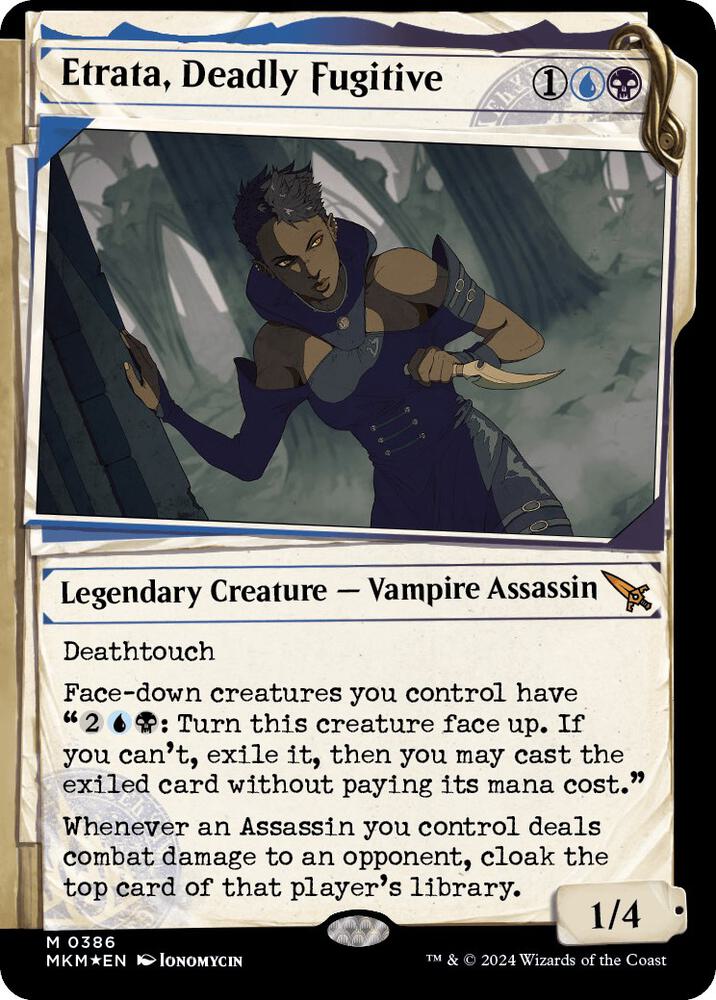 Etrata, Deadly Fugitive (Showcase) (Invisible Ink) card image