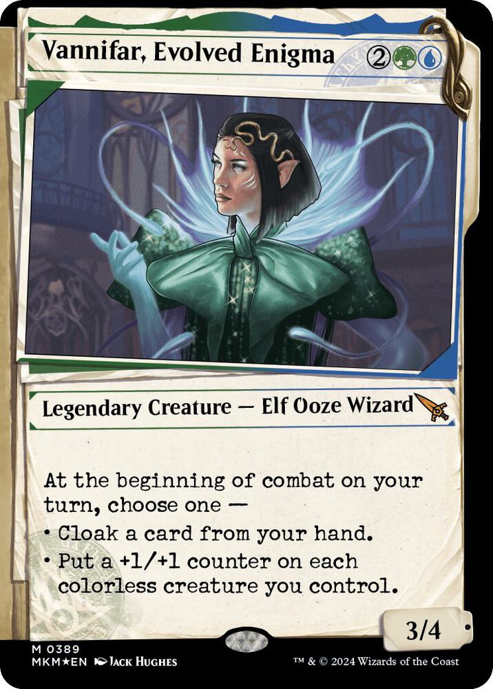 Vannifar, Evolved Enigma (Showcase) (Invisible Ink) card image