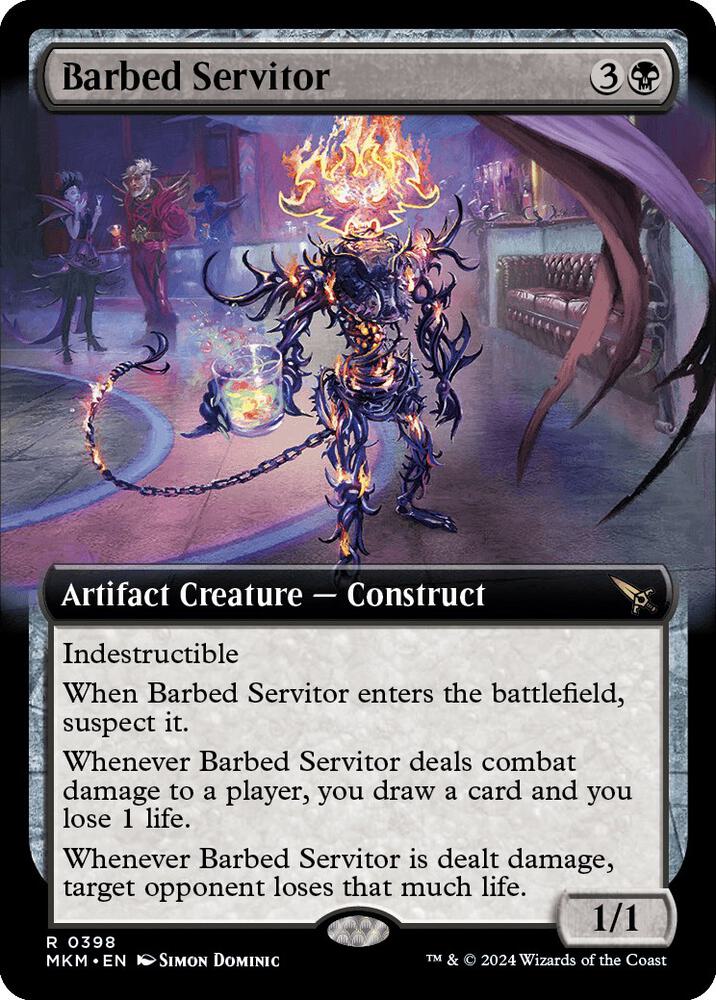Barbed Servitor (Extended Art) card image