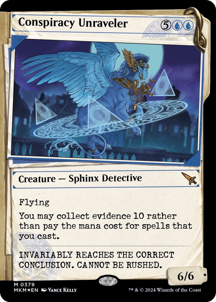 Conspiracy Unraveler (Showcase) (Invisible Ink) card image