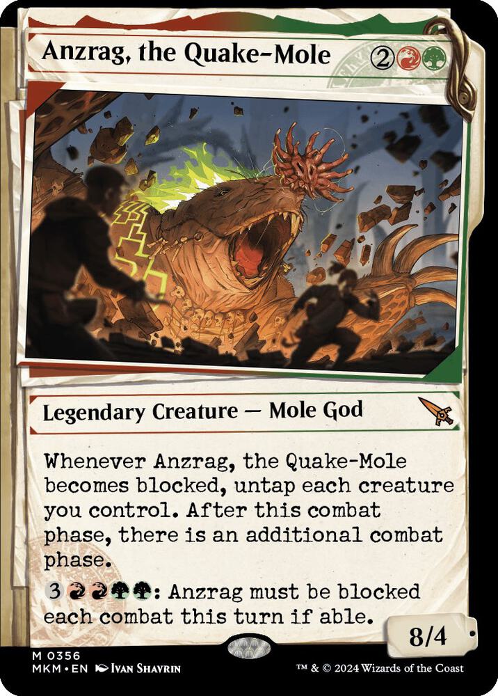 Anzrag, the Quake-Mole (Showcase) card image