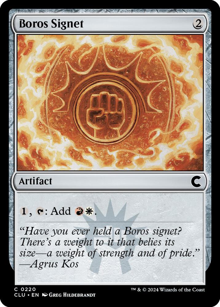 Boros Signet card image