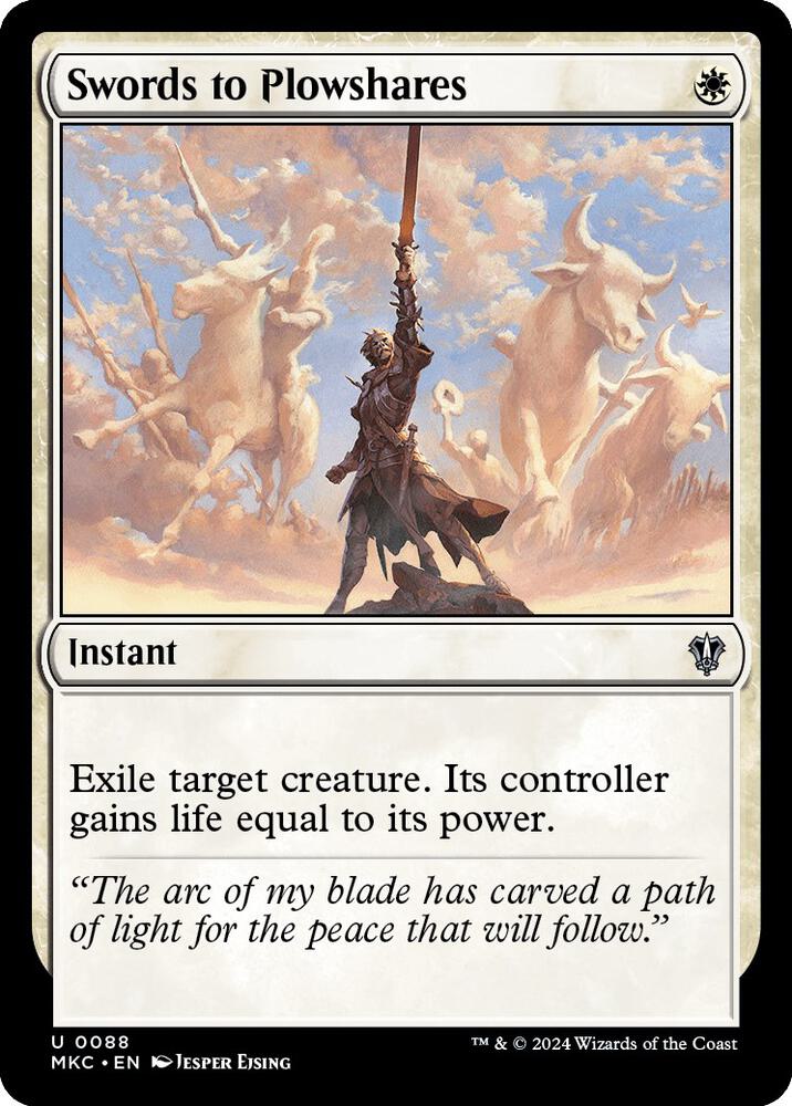 Swords to Plowshares card image