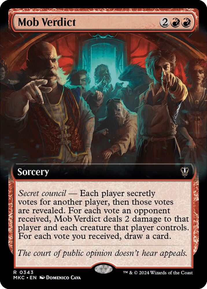 Mob Verdict (Extended Art) card image