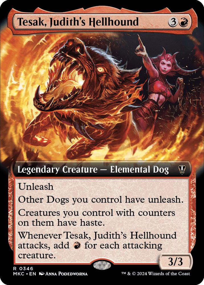 Tesak, Judith's Hellhound (Extended Art) card image