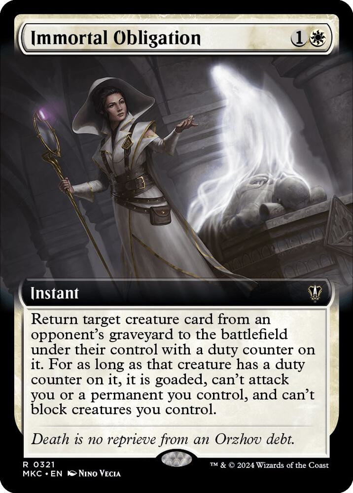 Immortal Obligation (Extended Art) card image