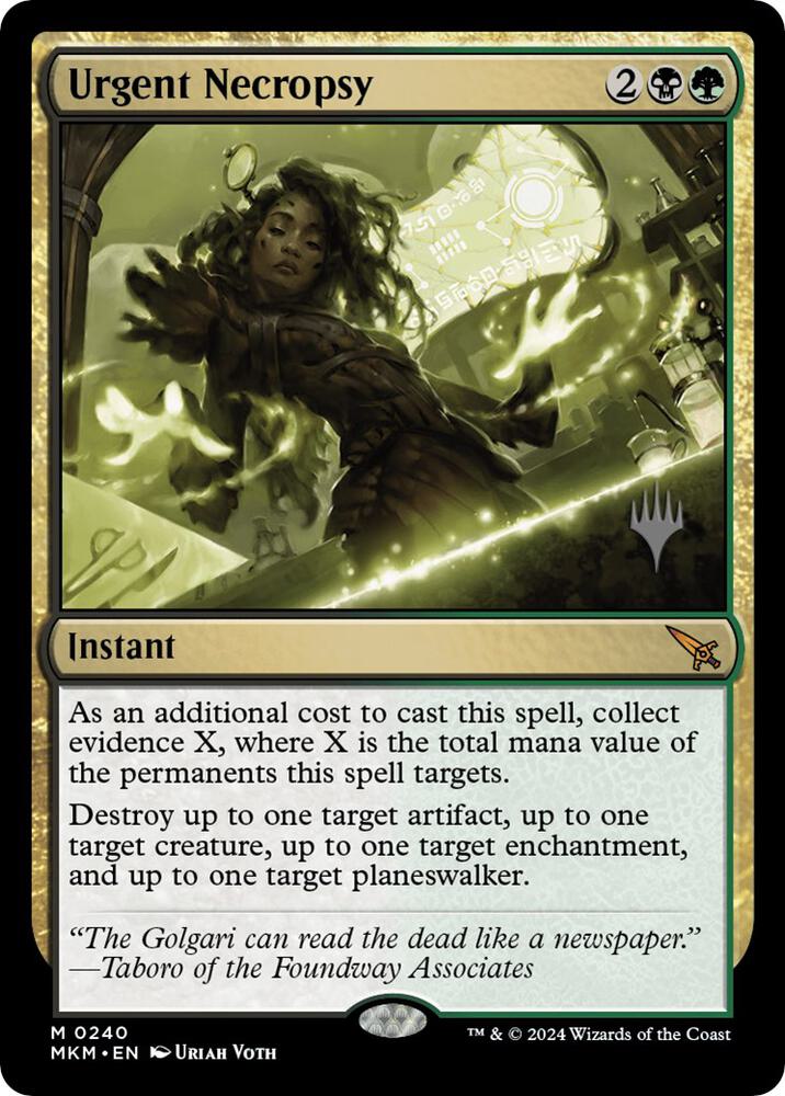 Urgent Necropsy card image