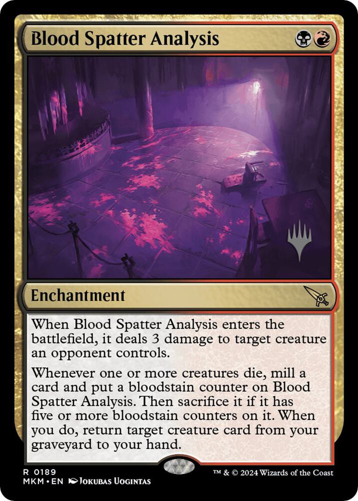 Blood Spatter Analysis card image