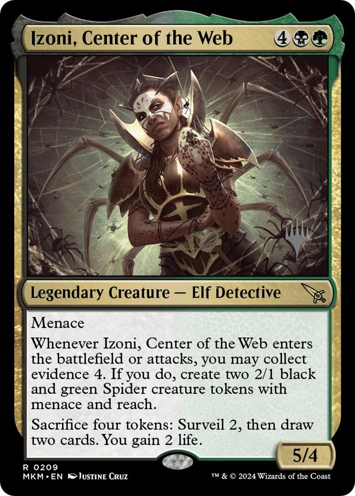 Izoni, Center of the Web card image