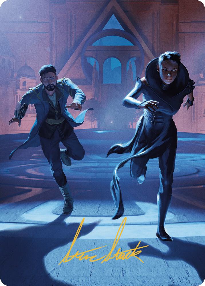 Unauthorized Exit Art Card (Gold-Stamped Signature) card image