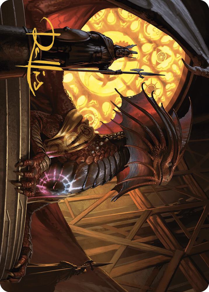 Niv-Mizzet, Guildpact Art Card (21/49) (Gold-Stamped Signature) card image