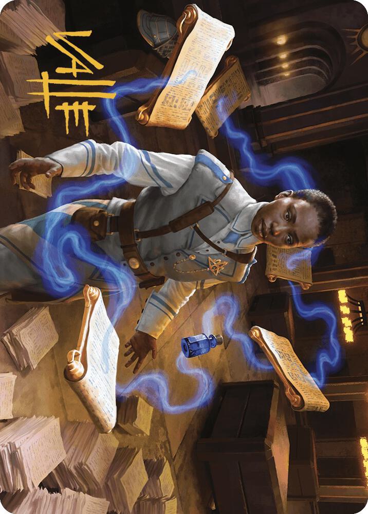 Case File Auditor Art Card (Gold-Stamped Signature) card image