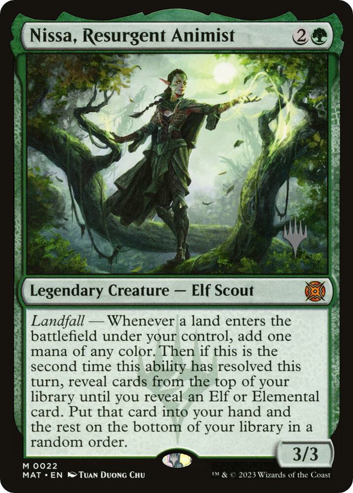 Nissa, Resurgent Animist card image