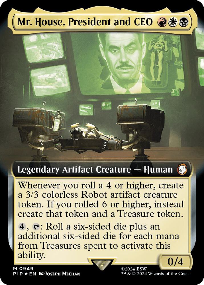Mr. House, President and CEO (Extended Art) (Surge Foil) card image