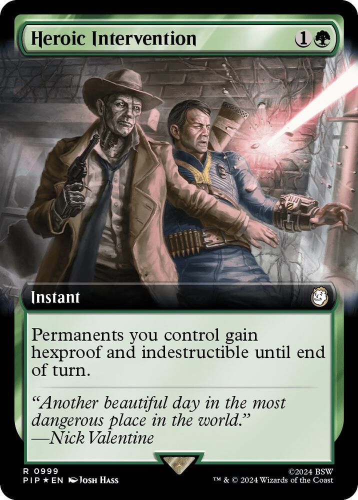Heroic Intervention (Extended Art) (Surge Foil) card image