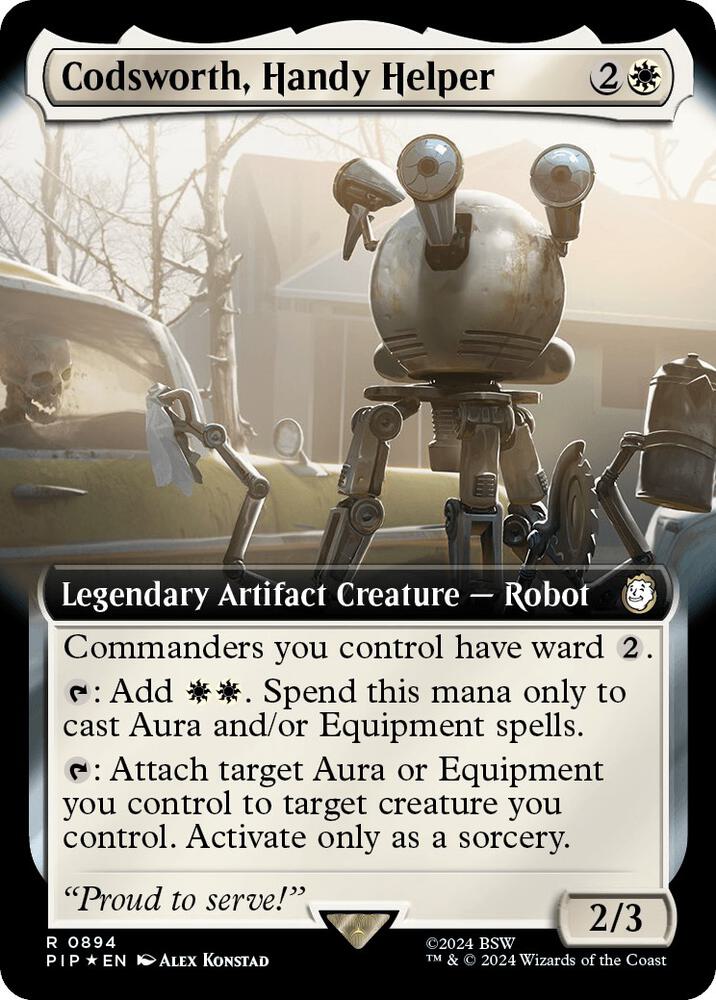 Codsworth, Handy Helper (Extended Art) (Surge Foil) card image