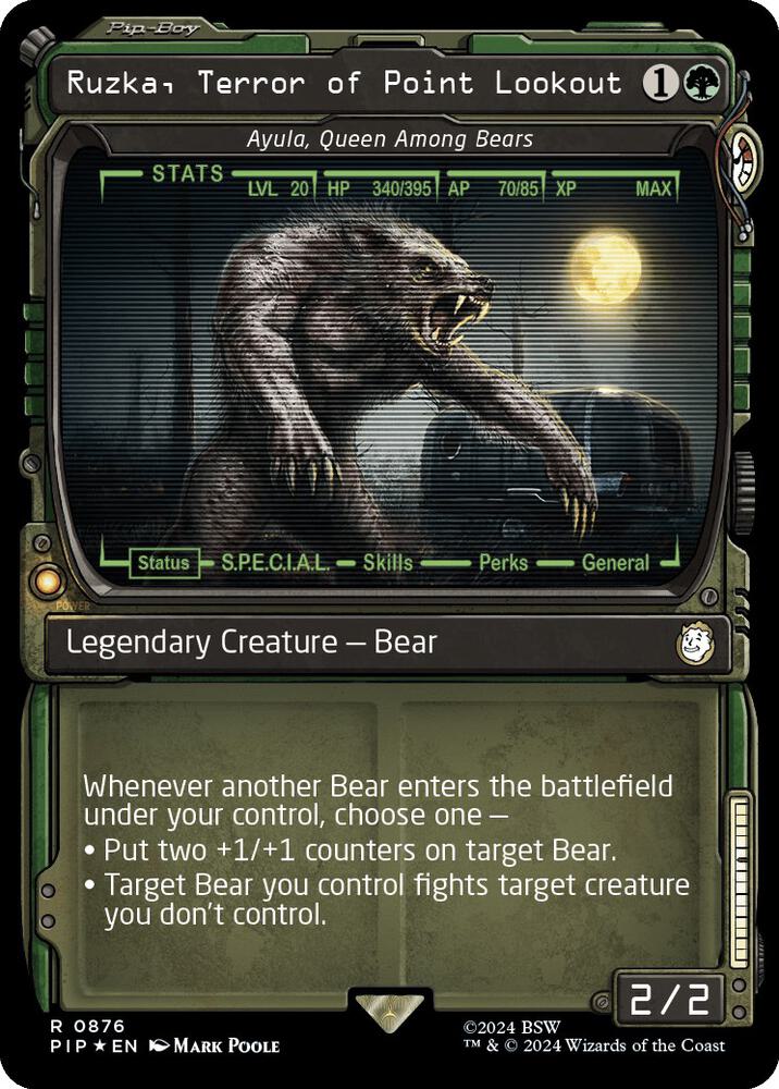 Ruzka, Terror of Point Lookout - Ayula, Queen Among Bears (Showcase) (Surge Foil) card image