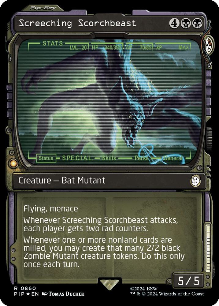 Screeching Scorchbeast (Showcase) (Surge Foil) card image