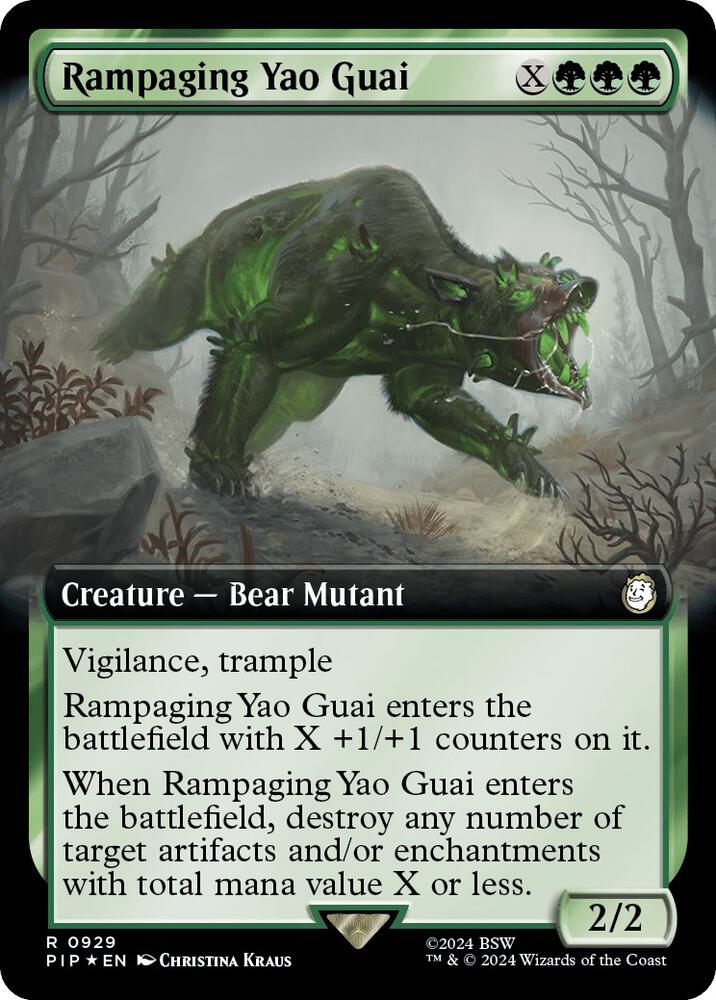 Rampaging Yao Guai (Extended Art) (Surge Foil) card image