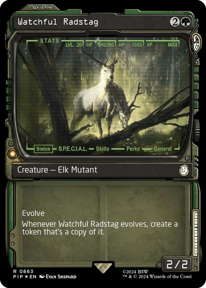 Watchful Radstag (Showcase) (Surge Foil) card image