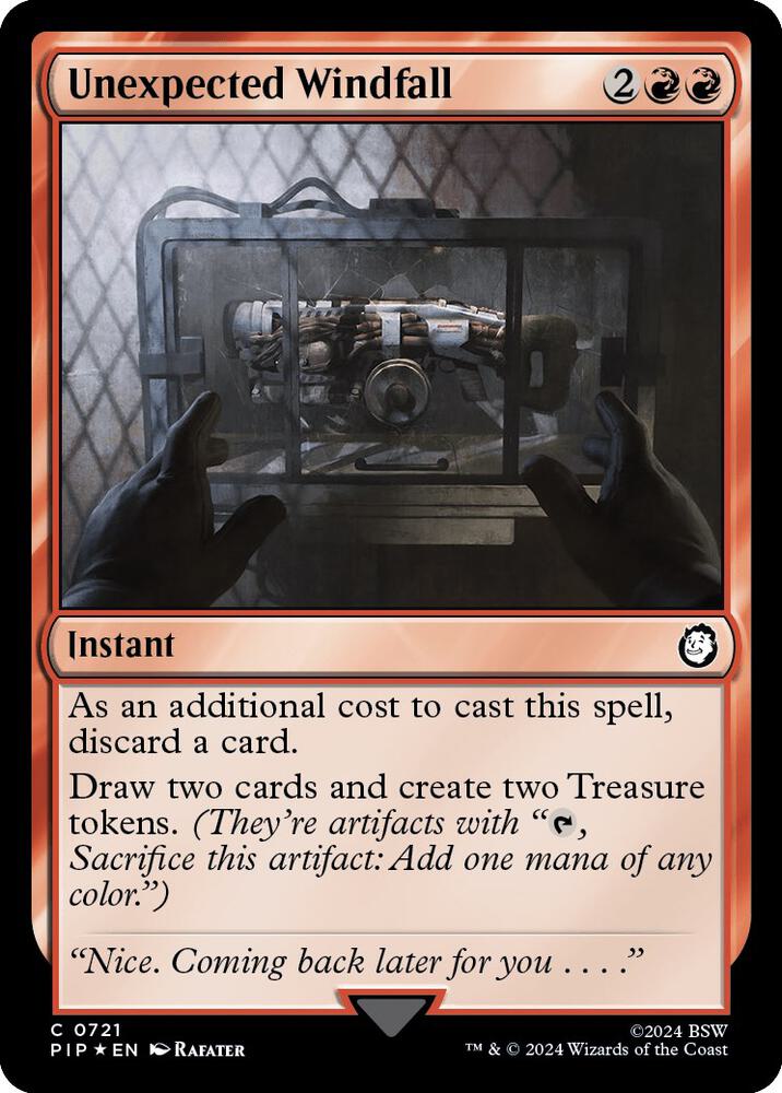 Unexpected Windfall (Surge Foil) card image