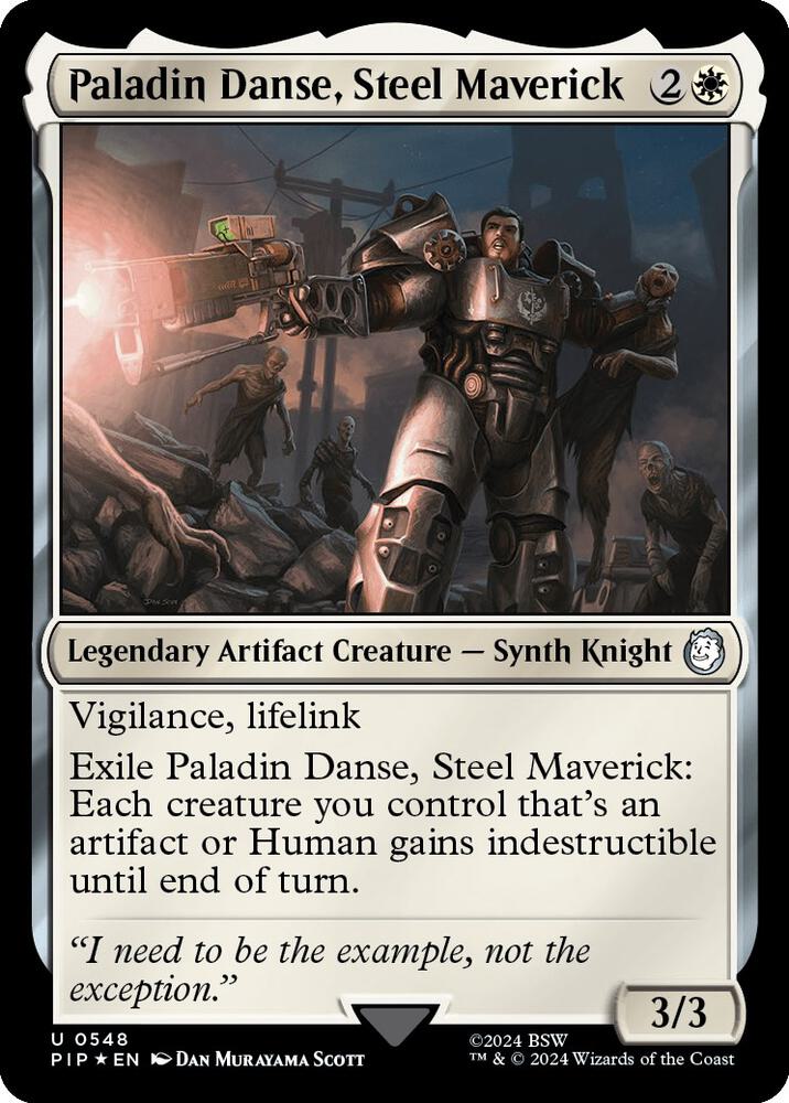 Paladin Danse, Steel Maverick (Surge Foil) card image