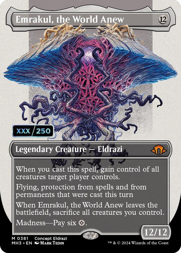 Emrakul, the World Anew (Borderless) (Serial Numbered) card image