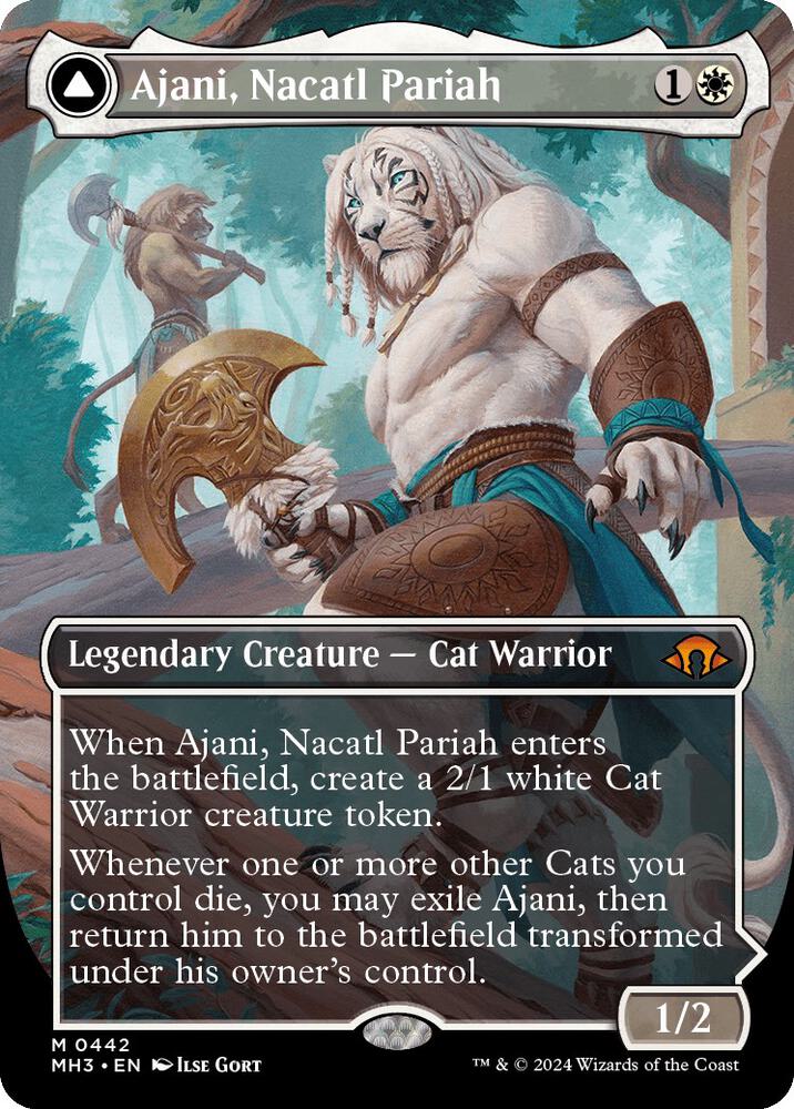 Ajani, Nacatl Pariah (Borderless) card image