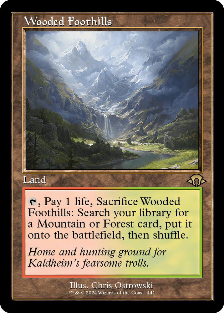 Wooded Foothills (Retro Frame) card image