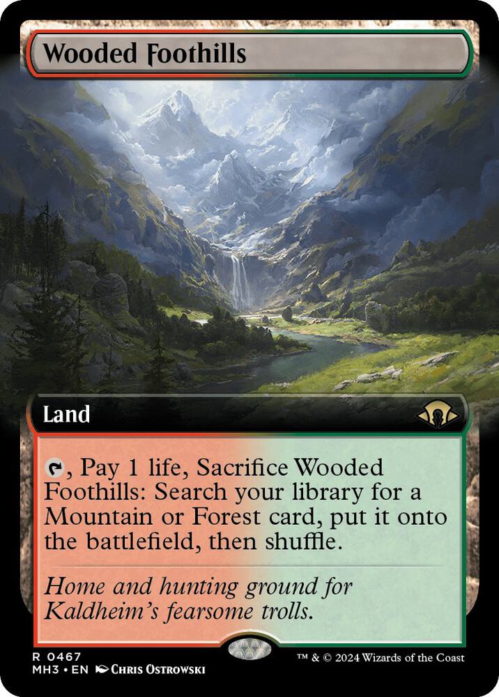 Wooded Foothills (Extended Art) card image