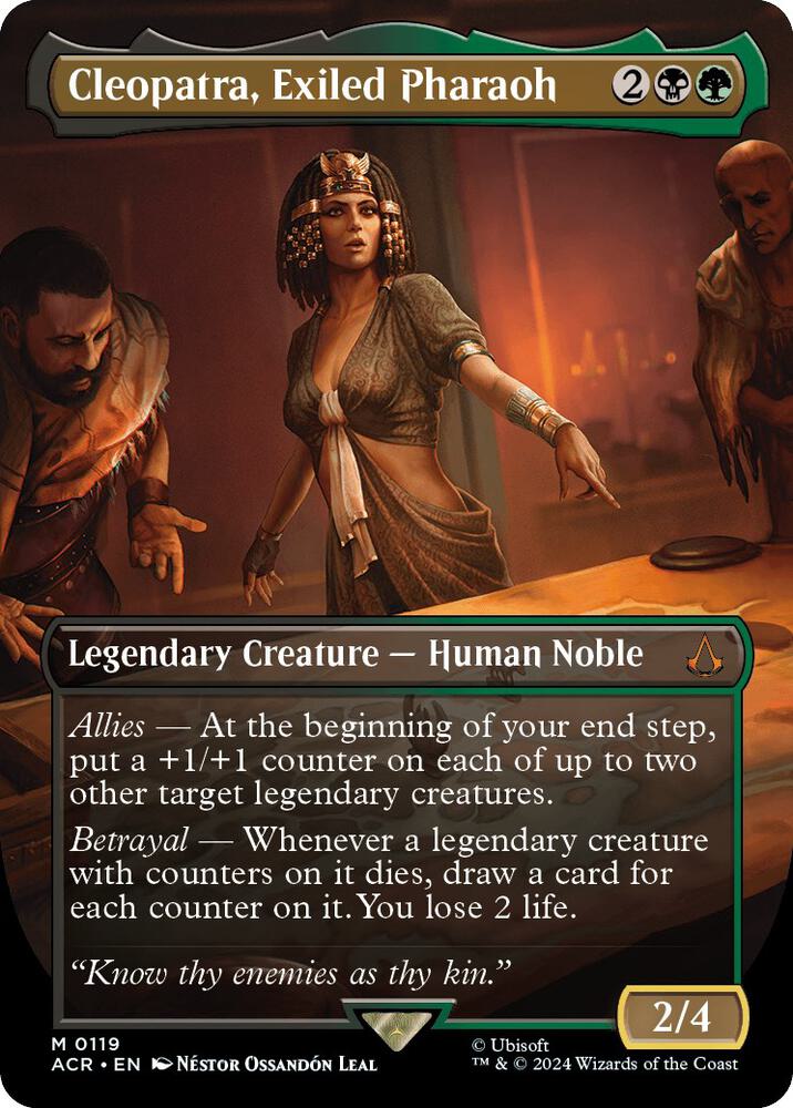 Cleopatra, Exiled Pharaoh (Borderless) card image
