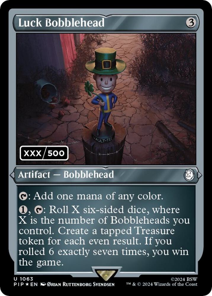 Luck Bobblehead (Serial Numbered) card image