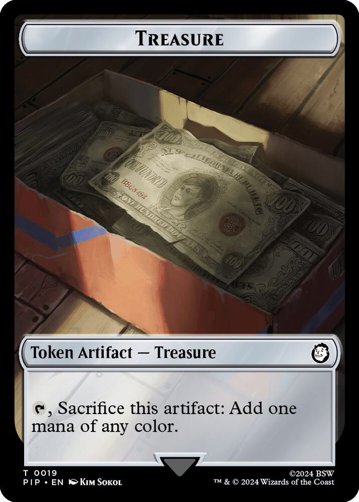 Treasure (0019) // Zombie Mutant Double-Sided Token card image