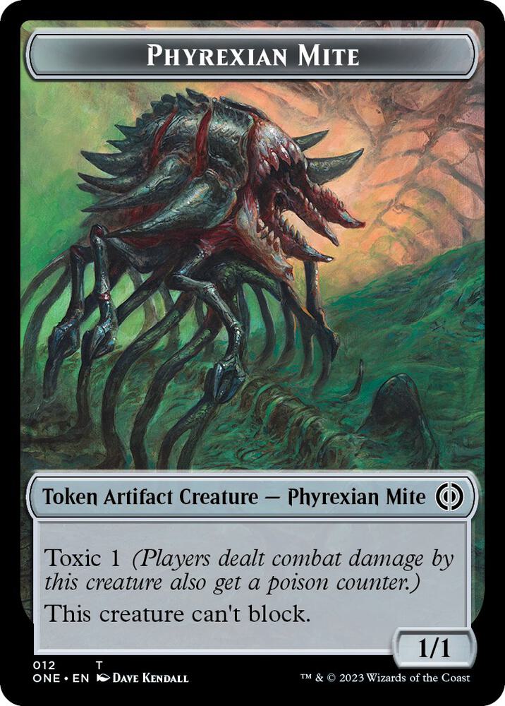 Phyrexian Mite (012) // Phyrexian Beast Double-Sided Token card image
