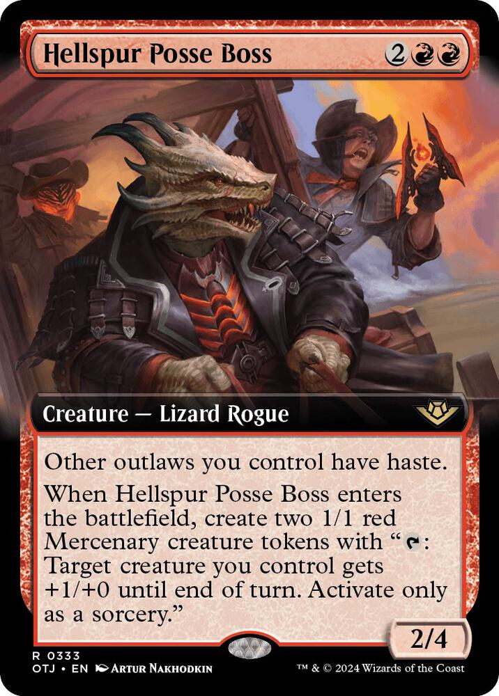 Hellspur Posse Boss (Extended Art) card image