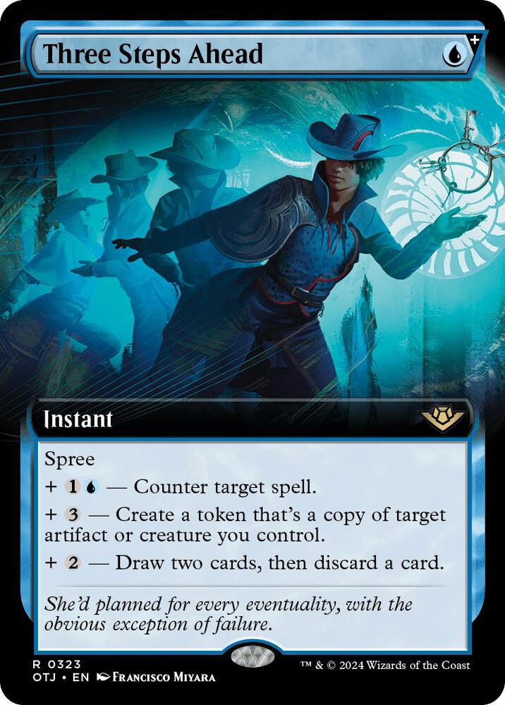 Three Steps Ahead (Extended Art) card image